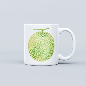 Fruit Theme Ceramic Mug - Cantaloupe