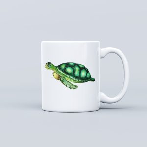 Ocean Theme Ceramic Mug - Sea Turtle