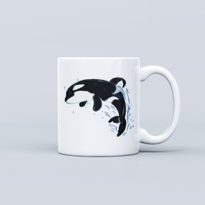 Ocean Theme Ceramic Mug - Killer Whale